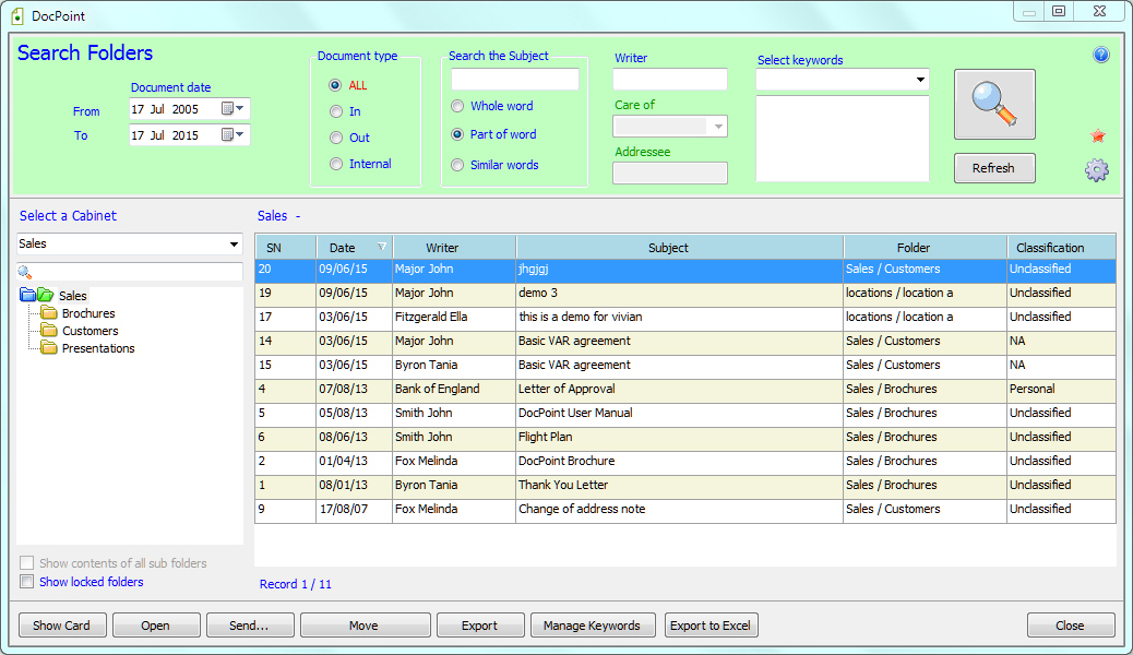 Screen Shots | Docpoint